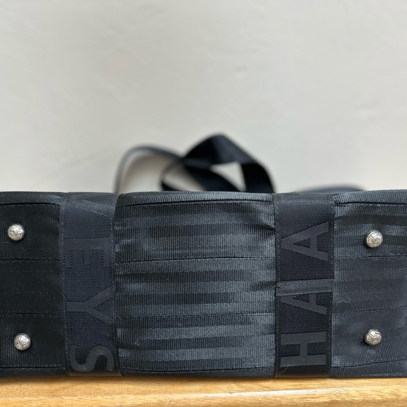 Extra Large Harvey’s Original Seatbelt Bag Black Handbag Tote MADE IN USA Rare - Picture 4 of 7